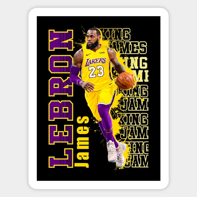 lebron james Sticker by imkram2x